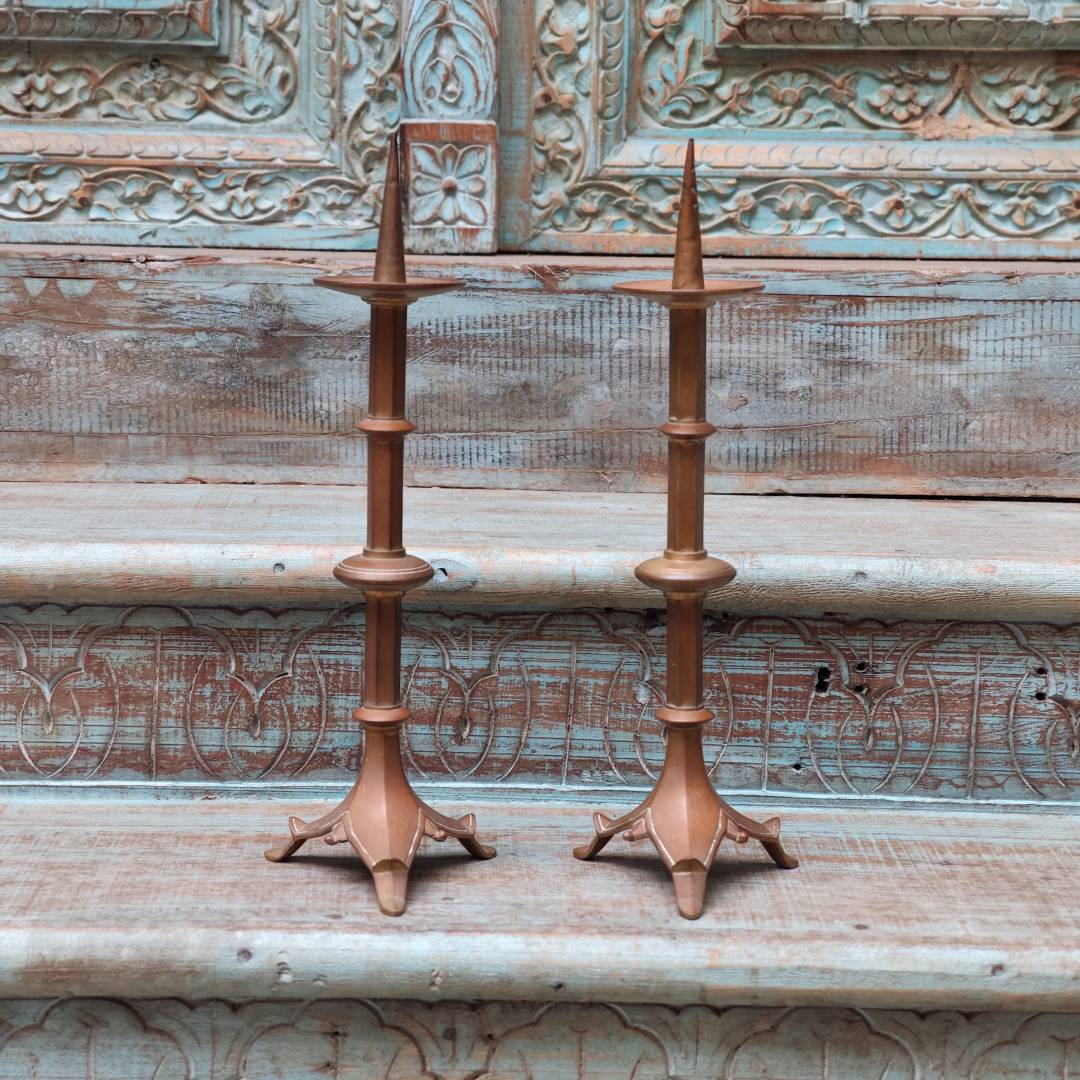 铜制烛台（一对）