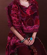 克什米尔水煮羊毛披肩180*52cm