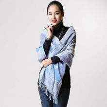 克什米尔水煮羊毛披肩-迷情德里