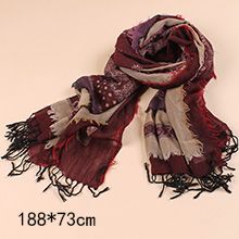 克什米尔水煮羊毛披肩188*73cm