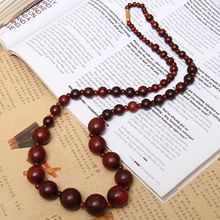 串小叶紫檀项链