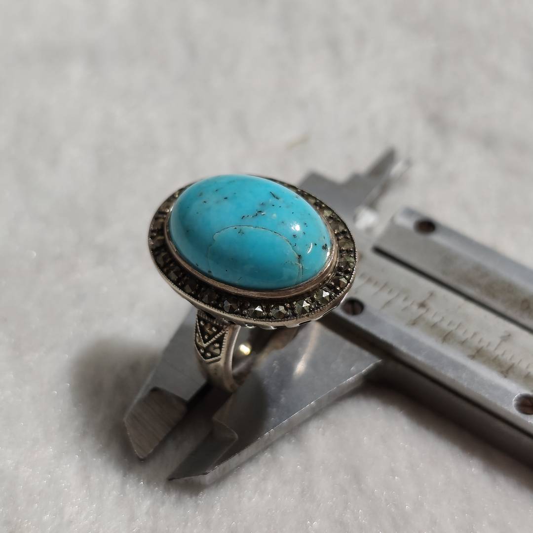 925银绿松石戒指