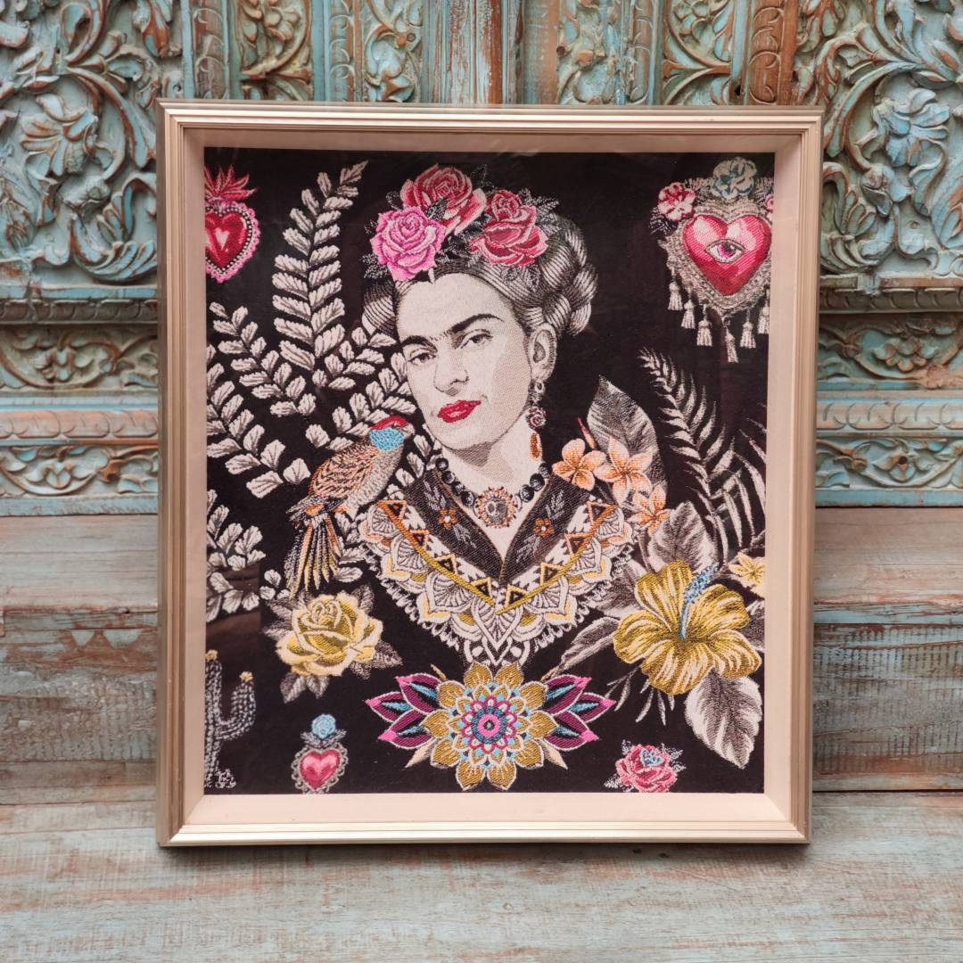 FridaKahlo刺绣装饰画45*5.8*51cm