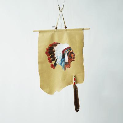 印第安牛皮手绘画