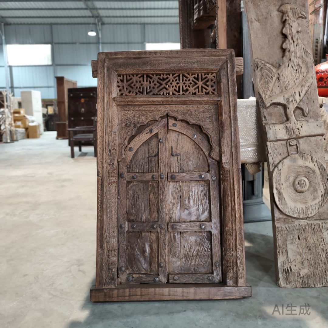 老木雕花挂件84*12*130.5cm