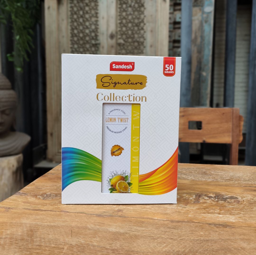 Sandesh典藏版 柠檬汁 玛莎拉竹枝香（50克约33根)x12小盒=396根）