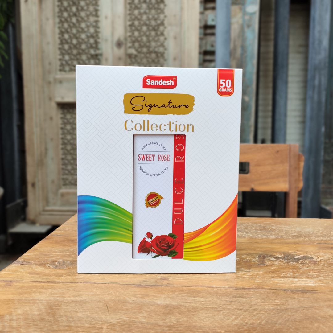 Sandesh典藏版 甜蜜玫瑰 玛莎拉竹枝香（50克约33根)x12小盒=396根）