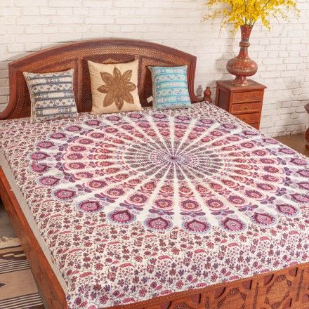 手板印花床单桌布搭毯多用布艺220*200cm