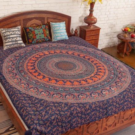 手板印花床单桌布搭毯多用布艺220*200cm