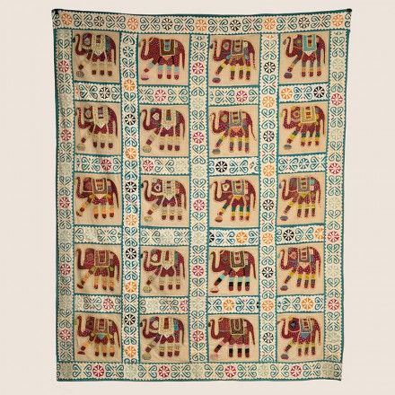 棉手工拼接床单桌布搭毯多用布艺270*220cm