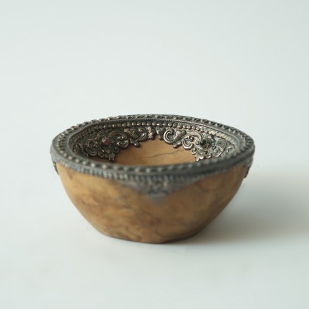 精品镶银果盘【藏品】no007