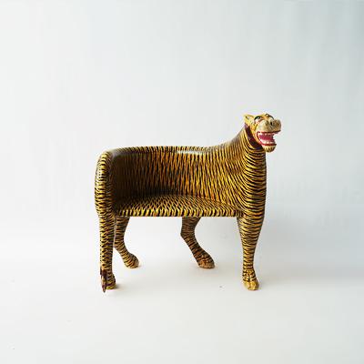 实木彩绘老虎椅85*76*87cm