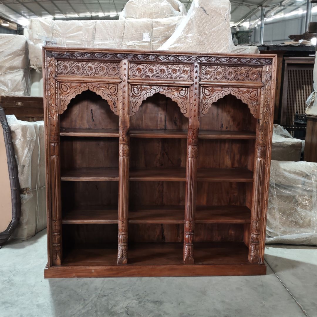 雕花书柜陈列柜157*43*155cm