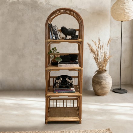 印尼玛瑙藤收纳书架陈列架49*36*160cm