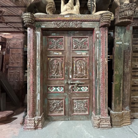 雕花双开门143*17*210cm