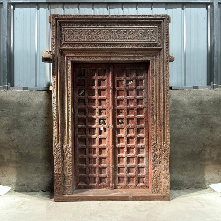 雕花双开门157*19.5*253cm