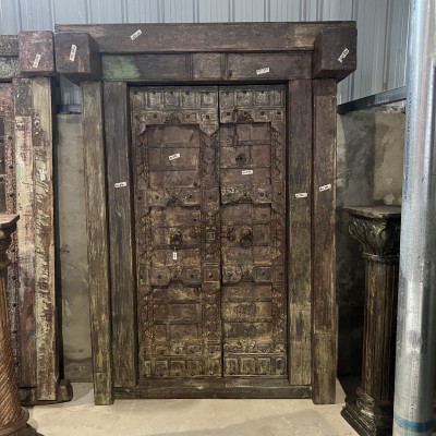 雕花双开门146*19*222cm