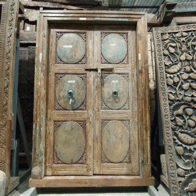 雕花双开门135*12.5*207.5cm