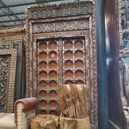 雕花双开门122*15*225cm