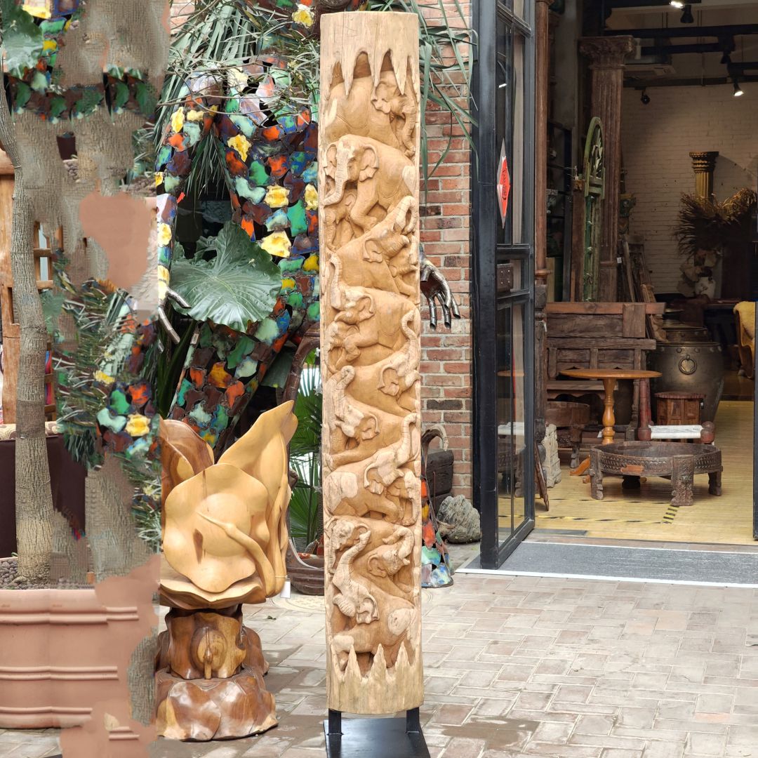 精雕象摆件30*45*216.5cm