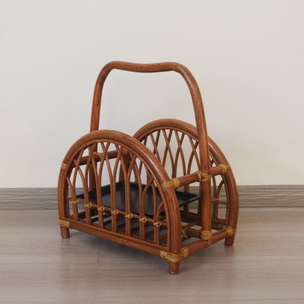 玛瑙藤置物收纳架花篮酒架39*25*45cm