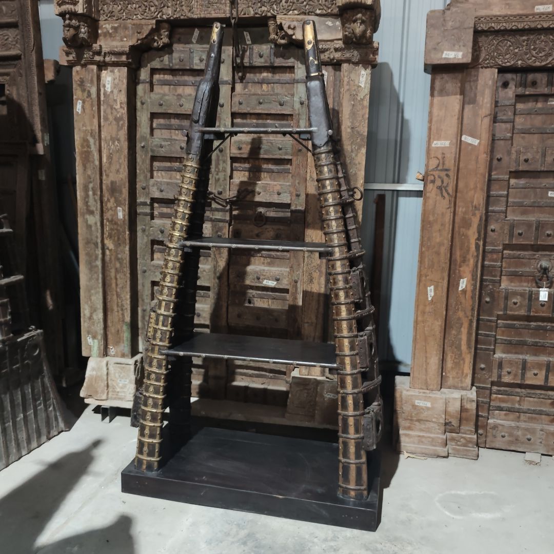 老木装饰架书架置物架博古架118*54.5*213cm