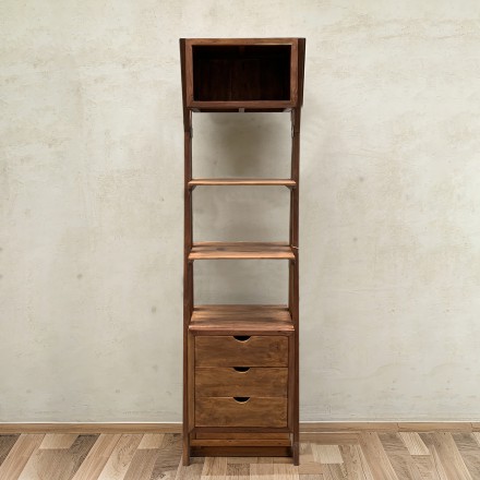 实木收纳置物架书架陈列架55.5*40*200cm
