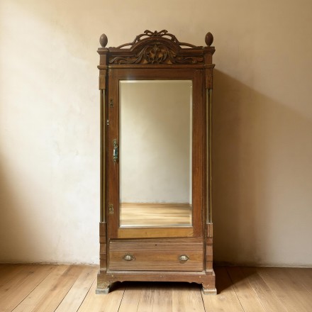 实木雕花衣柜收纳柜97.5*53.5*214cm