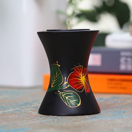 芒果木烛台6*6*7.5cm