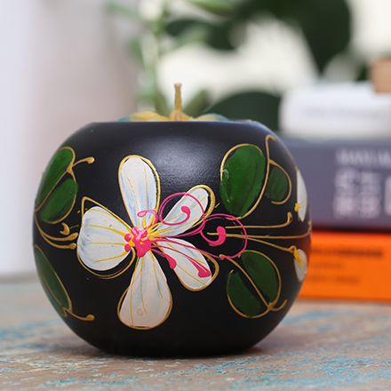 芒果木烛台4.5*4.5*6.5cm