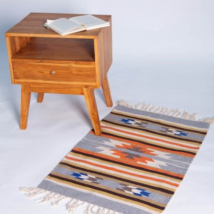 冥想毯瑜伽毯印度棉编织地毯瑜伽垫桌旗搭毯60*90cm