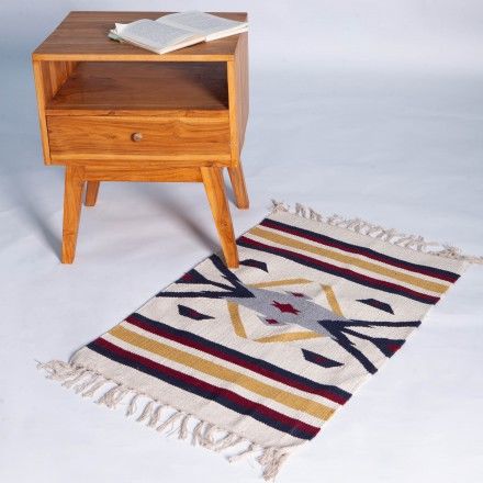 冥想毯瑜伽毯印度棉编织地毯瑜伽垫桌旗搭毯60*90cm