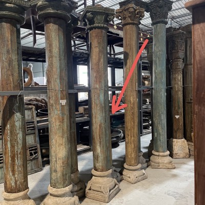 雕花木柱36*35*251cm