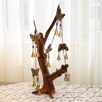 铜制蝴蝶风铃挂饰