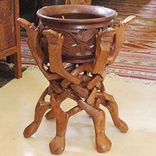 印度手工酸枝木果盘(套)*31*39cm