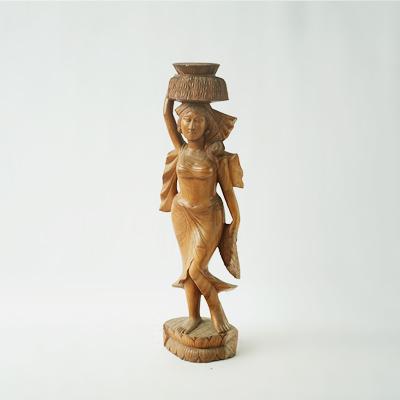 橡木精雕摆件50*30*154cm