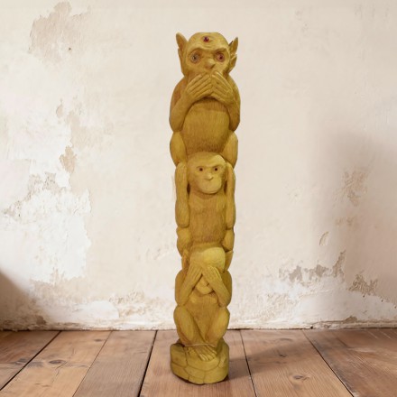 木雕摆件（猴）22*22*121cm