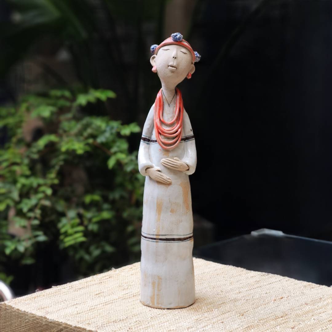 陶瓷娃娃摆件8.4*7.6*36cm