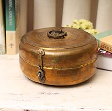 精雕铜收纳盒24*24*15cm