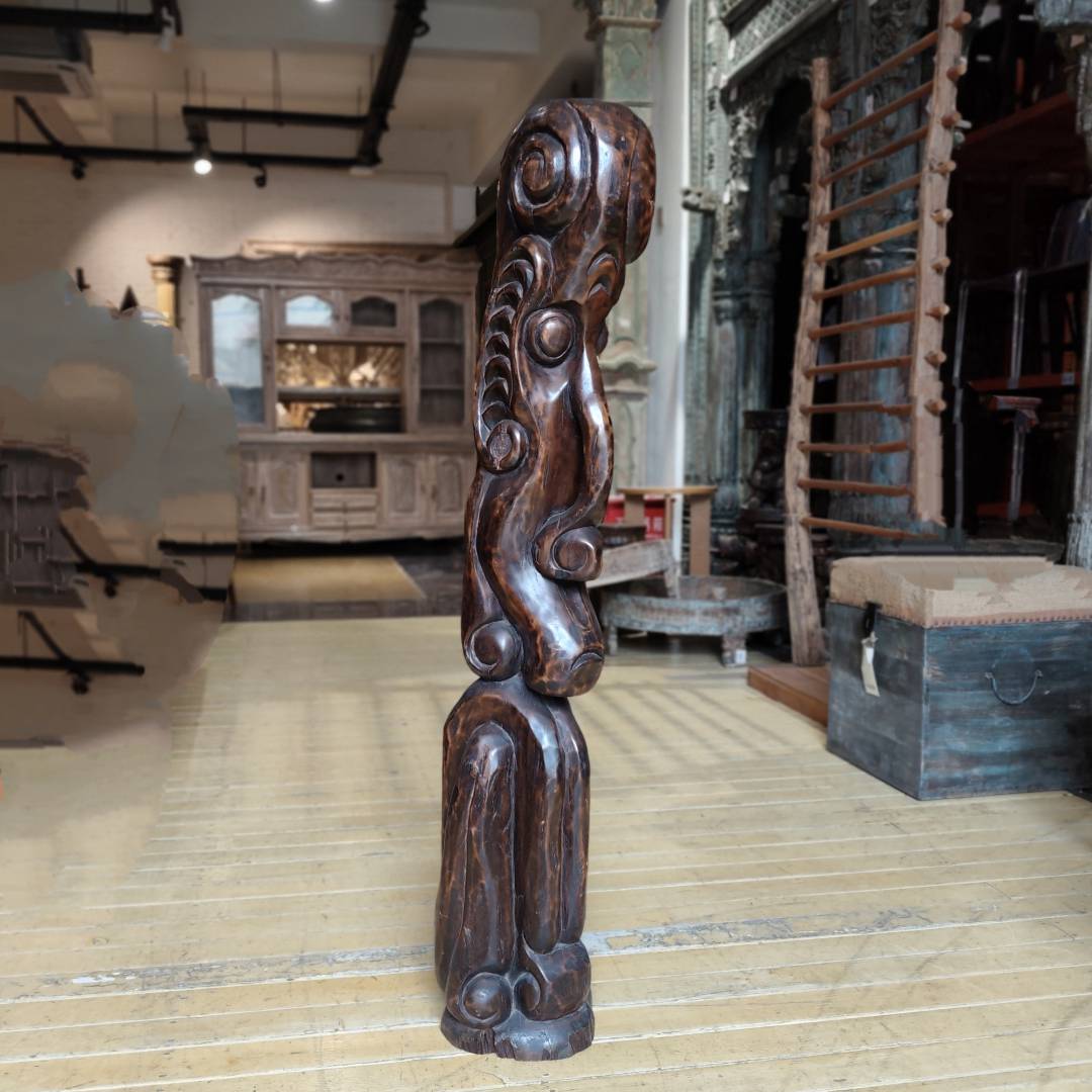 木雕摆件26*24*130cm